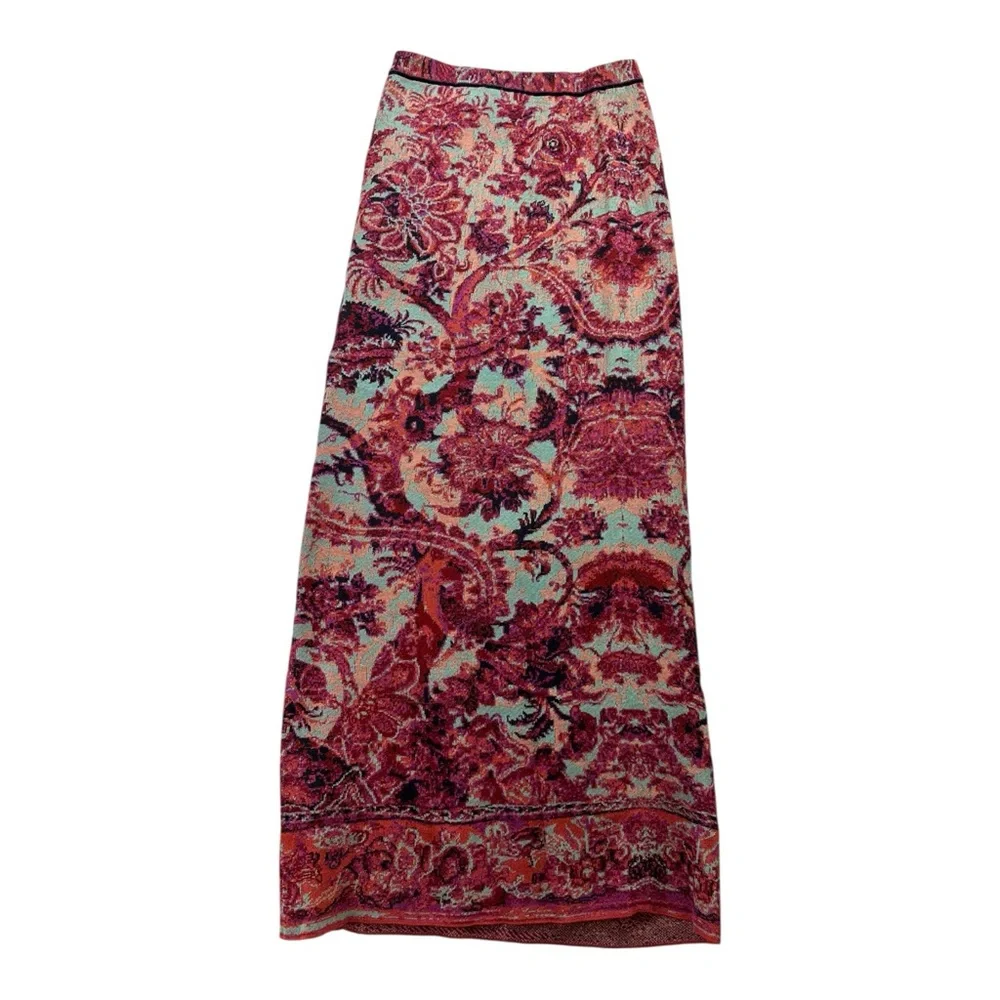 Peruvian Connections Auberge Jacquard Knit Skirt Size Small NEW NWT